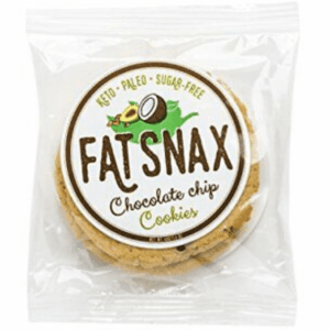 fat snacks low carb product chocolate chip cookie pacakge